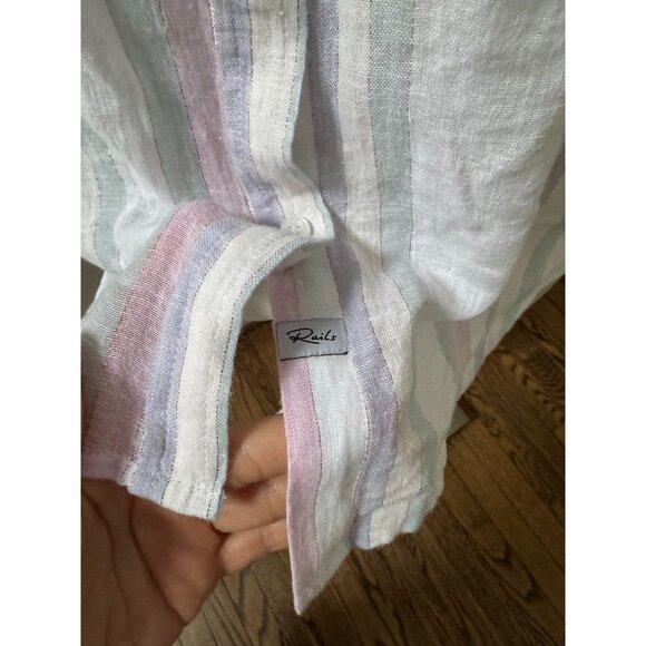 NWOT Rails Charli stripe button down small - Picture 2 of 6